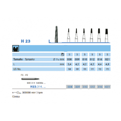 KOMET CONICAL BURS FOR CAVITY PREPARATION