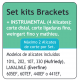 SET 10 KITS BRACKETS