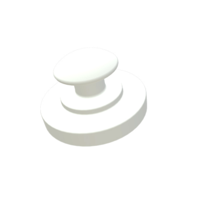 ROUND BASE AESTHETIC LINGUAL CERAMIC BUTTON -10U.