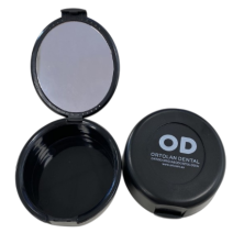 BOÎTES OVALES POUR ALIGNEURS AVEC MIROIR ASSORTIMENT DE COULEURS