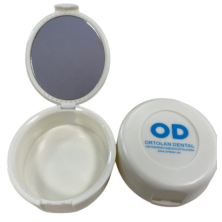 BOÎTES OVALES POUR ALIGNEURS AVEC MIROIR ASSORTIMENT DE COULEURS