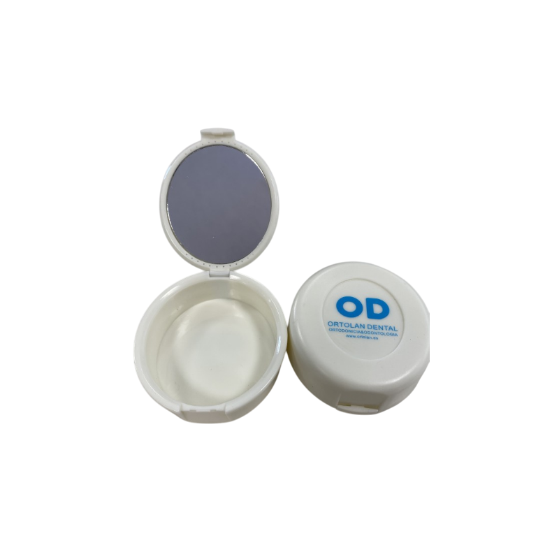 BOÎTES OVALES POUR ALIGNEURS AVEC MIROIR ASSORTIMENT DE COULEURS