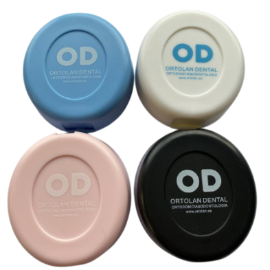 OVAL BOXES FOR ALIGNERS WITH MIRROR SELECTED COLOURS