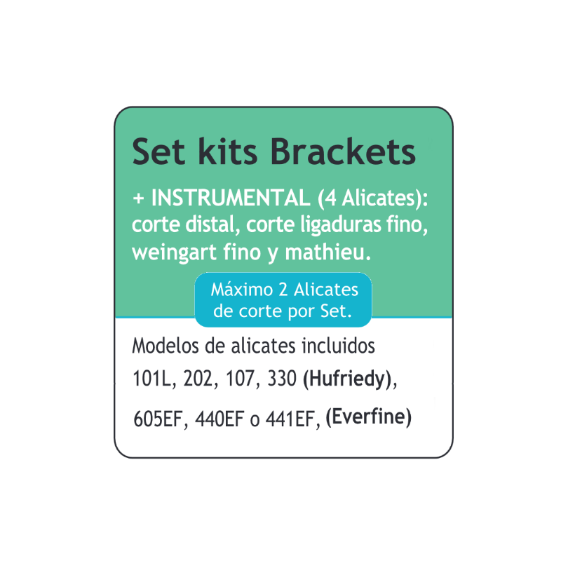 SET KITS BRACKETS PINCES