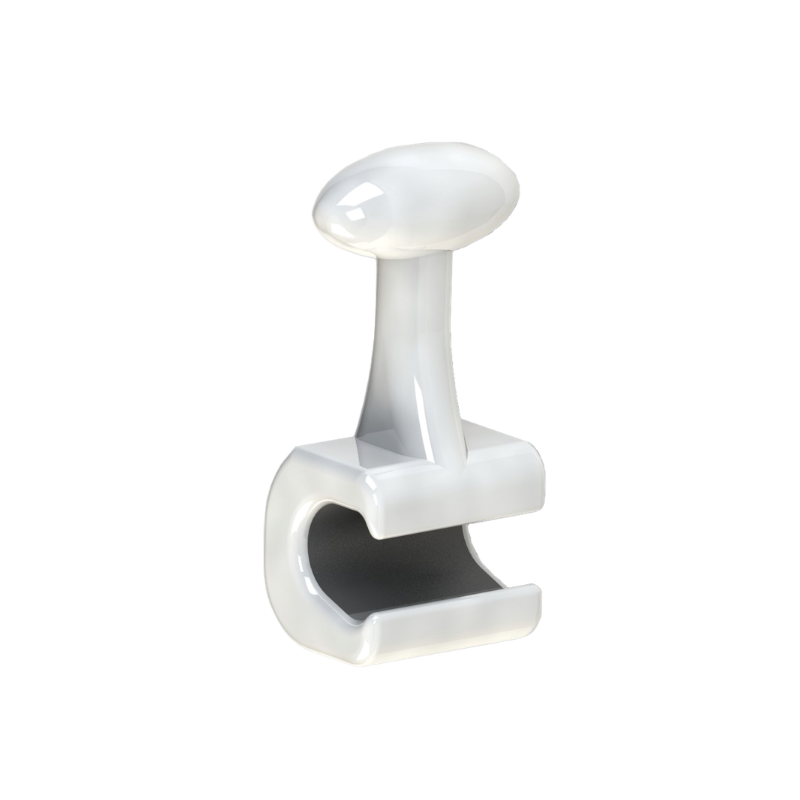 Hook crimpable estético con recubrimiento especial Ref. 226-014W