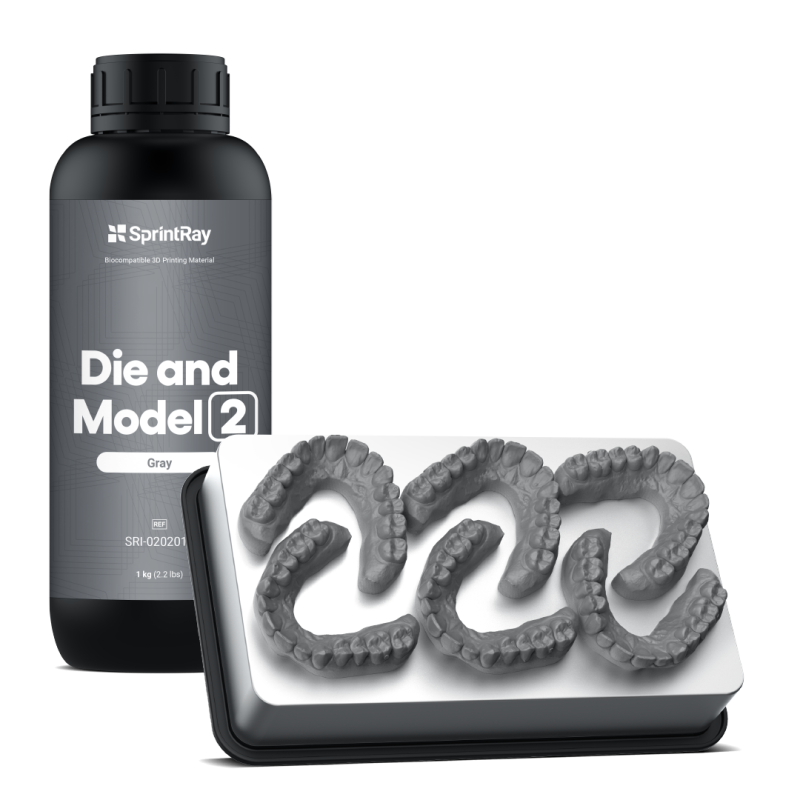 SPRINTRAY DIE & MODEL GRAY II RÉSINE 1 KG