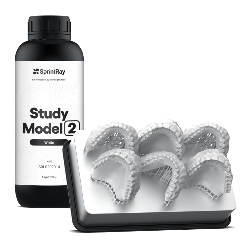 SPRINTRAY STUDY MODEL WHITE II RESINA 1 KG